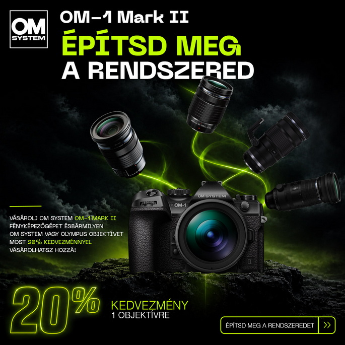 OM-1 Mark II + 20% objektív kedvezmény